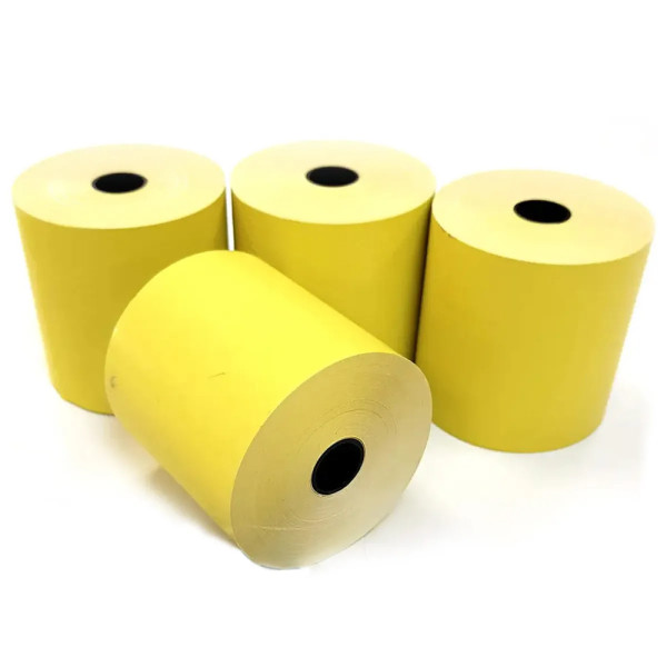 Чекова термострічка жовта 80мм х 80метрів