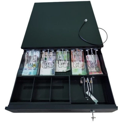 Грошовий ящик HONG ER RUN HER-405A металевий 6 купюр 3 монет Грошовий ящик HONG ER RUN HER-405A металевий 6 купюр 3 монет