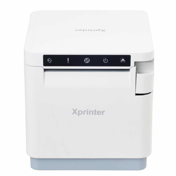 Білий чековий принтер Xprinter XP-T890H (USB + LAN)