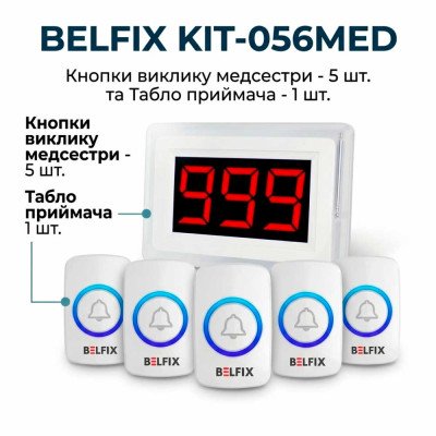 Комплект системы вызова медицинского персонала BELFIX KIT-046MED