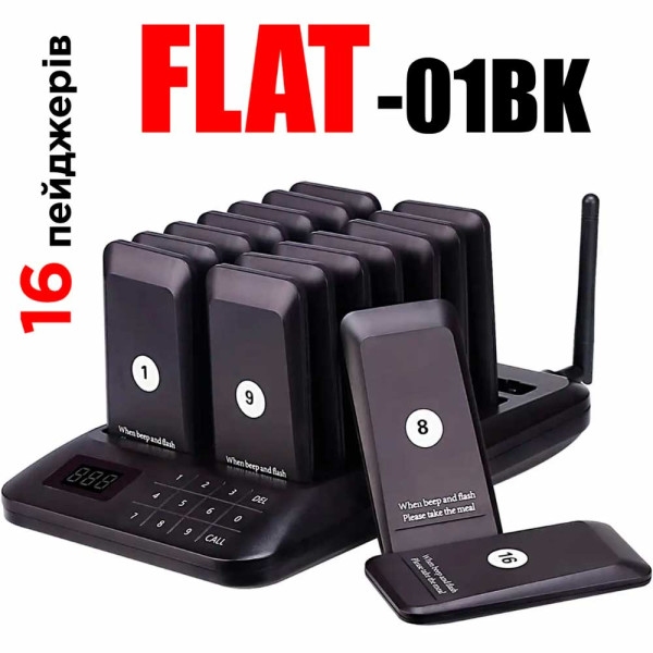 Система оповещения и вызова клиентов BELFIX FLAT-01BK
