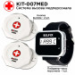 Комплект бездротової системи виклику медичного персоналу BELFIX KIT-007MED (2 кнопки + пейджер-годинник)