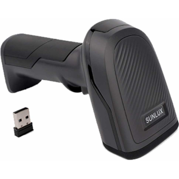 Беспроводной сканер штрих-кодов Sunlux XL-9621D 2D Bluetooth и 2.4G – для магазина, склада и ПРРО