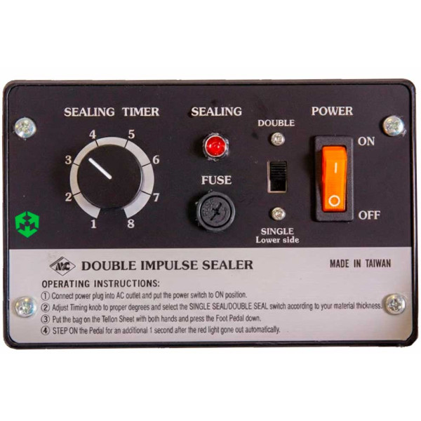 Запайщик пакетов Mercier ME-305FH – профессиональный настольный импульсный запайщик пленки.