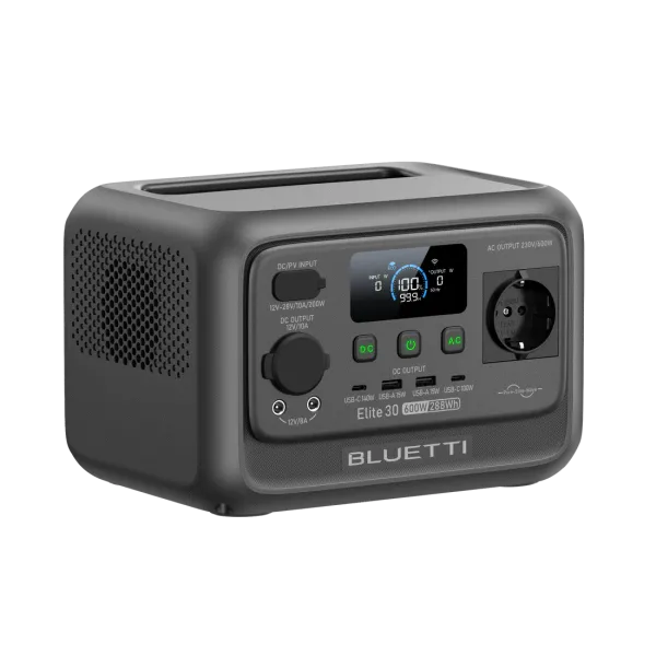 Зарядная станция BLUETTI Elite 30 V2 Portable Power Station 600W 288Wh Зарядная станция BLUETTI Elite 30 V2 Portable Power Station 600W 288Wh