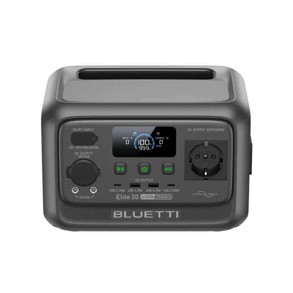 Зарядная станция BLUETTI Elite 30 V2 Portable Power Station 600W 288Wh Зарядная станция BLUETTI Elite 30 V2 Portable Power Station 600W 288Wh