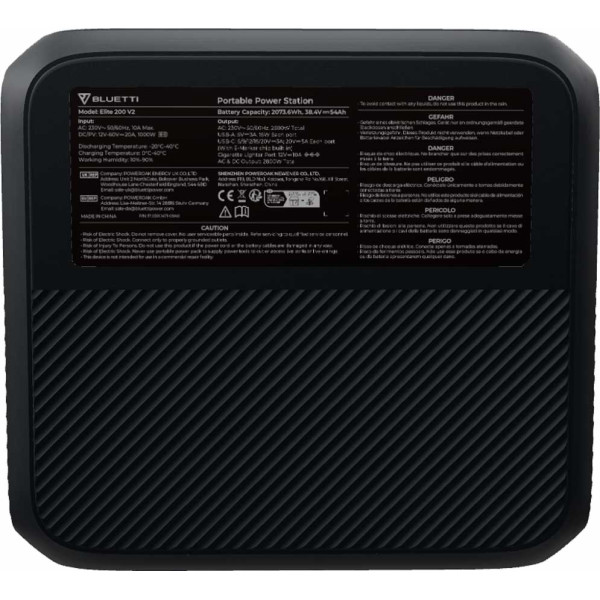 Зарядная станция BLUETTI Elite 200 V2 Portable Power Station 2600W 2073Wh Зарядная станция BLUETTI Elite 200 V2 Portable Power Station 2600W 2073Wh