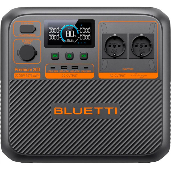 Зарядная станция BLUETTI Premium 200 V2 Portable Power Station 2700W 2073Wh Зарядная станция BLUETTI Premium 200 V2 Portable Power Station 2700W 2073Wh