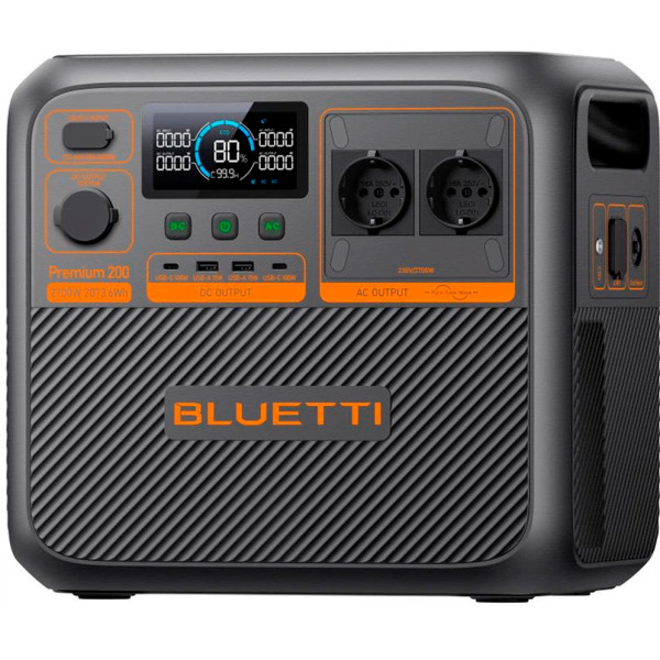 Зарядная станция BLUETTI Premium 200 V2 Portable Power Station 2700W 2073Wh Зарядная станция BLUETTI Premium 200 V2 Portable Power Station 2700W 2073Wh