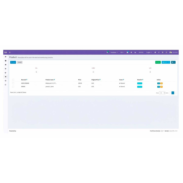 Программное обеспечение для управления системой электронных ценников ESL Management System