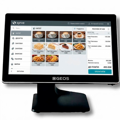 POS-термінал для кафе Geos Pro S1505C з широкоформатним HD екраном
