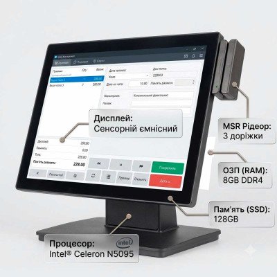 POS-моноблок Detaik AIO1500-N5095