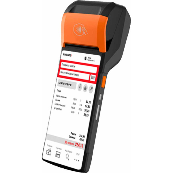 Мобільний касовий термінал iNNOVATE! 4Pay універсальна Android каса все в одном з ПРРО