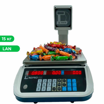 Ваги торгові Днепровес ВТД-РД мережеві з LAN портом на 15 кг