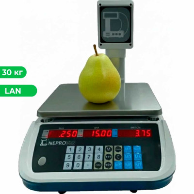 Ваги торгові Днепровес ВТД-РД мережеві з LAN портом на 30 кг