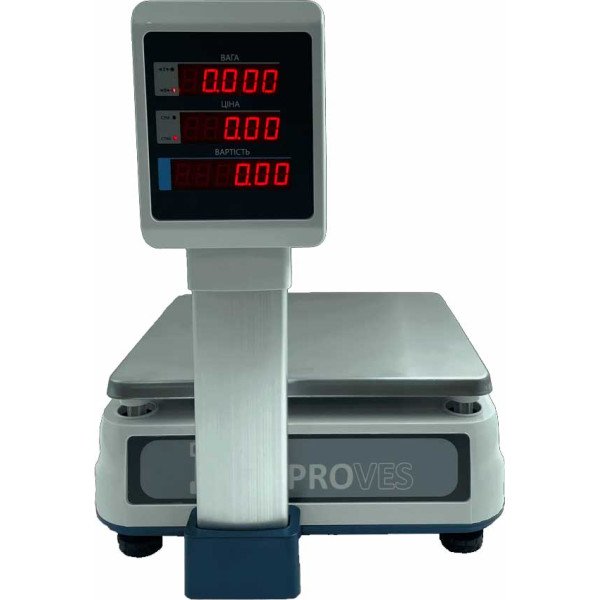 Ваги торгові Днепровес ВТД-РД мережеві з LAN портом на 6 кг Ваги торгові Днепровес ВТД-РД мережеві з LAN портом на 6 кг