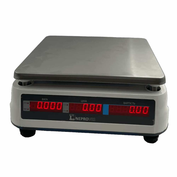 Ваги торгові Днепровес ВТД-РД1-Е на 30 кг Ethernet Ваги торгові Днепровес ВТД-РД1-Е на 30 кг Ethernet