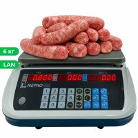 Ваги торгові Днепровес ВТД-РД1-Е 6 кг  мережеві ваги з LAN та Ethernet