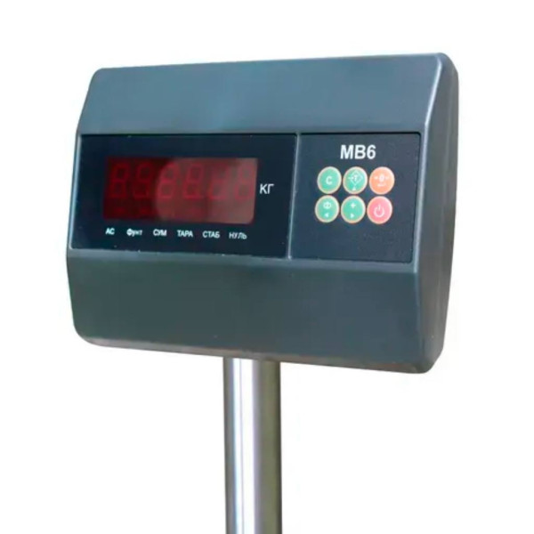 Товарные весы ЗЕВС ВПЭ (L400х500) с весоизмерительным индикатором МВ6 Товарные весы ЗЕВС ВПЭ (L400х500) с весоизмерительным индикатором МВ6