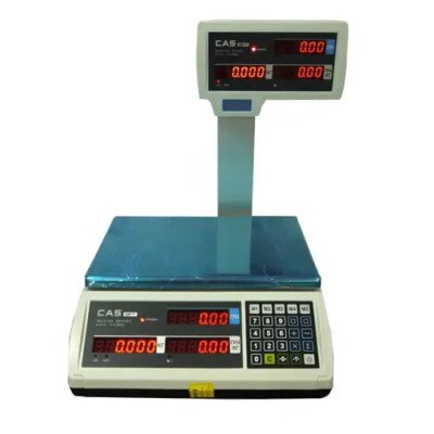 Ваги торгові електронні CAS ER Plus EU зі стійкою на 15 кг