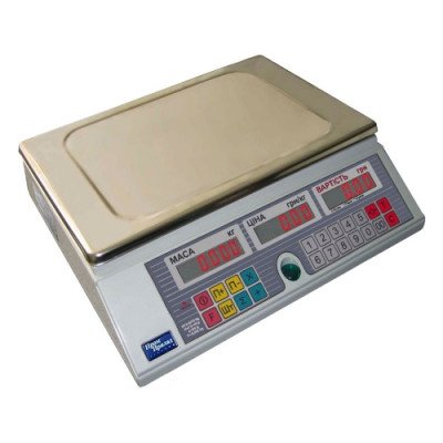 Ваги електронні торгові ВТА-60/15-6D-AC без стійки до 15 кг Ваги електронні торгові ВТА-60/15-6D-AC без стійки до 15 кг