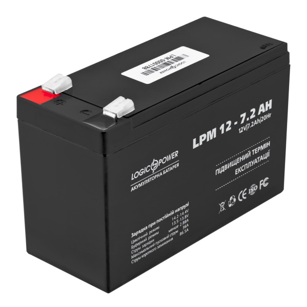 Аккумуляторная батарея 12V 7.2A (95 x 65 x 150 мм) универсальная