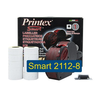 Smart 2112-8 (Набір 10 рулонів етикет-стрічки + барвник) Smart 2112-8 (Набір 10 рулонів етикет-стрічки + барвник)