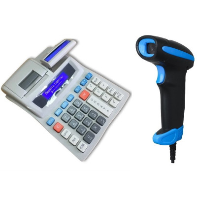 Касовий апарат Екселліо DP-15 + 2D сканер штрих-кодів ПОРТ HC-10 Касовий апарат Екселліо DP-15 + 2D сканер штрих-кодів ПОРТ HC-10