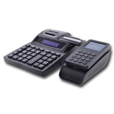 Касовий апарат Екселліо DP-25+Банківський термінал ВluePad 55 Касовий апарат Екселліо DP-25+Банківський термінал ВluePad 55