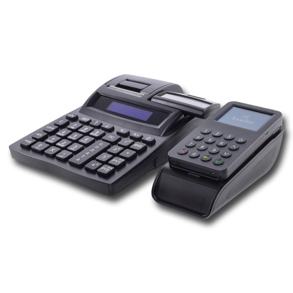 Касовий апарат Екселліо DP-25+Банківський термінал ВluePad 55