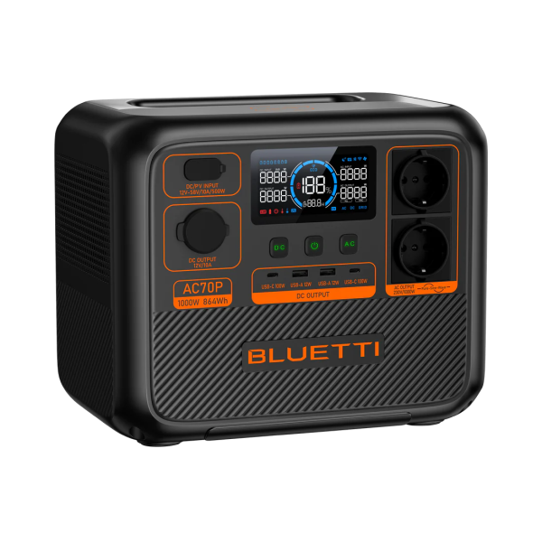 Зарядная станция BLUETTI AC70P 1000Вт/864Вт*ч