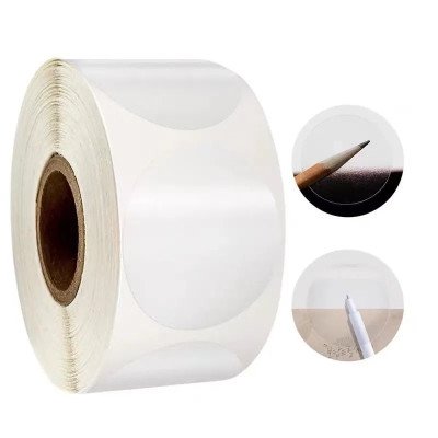 Поліпропіленова прозора етикетка 28 х 28 (коло) Поліпропіленова прозора етикетка 28 х 28 (коло)