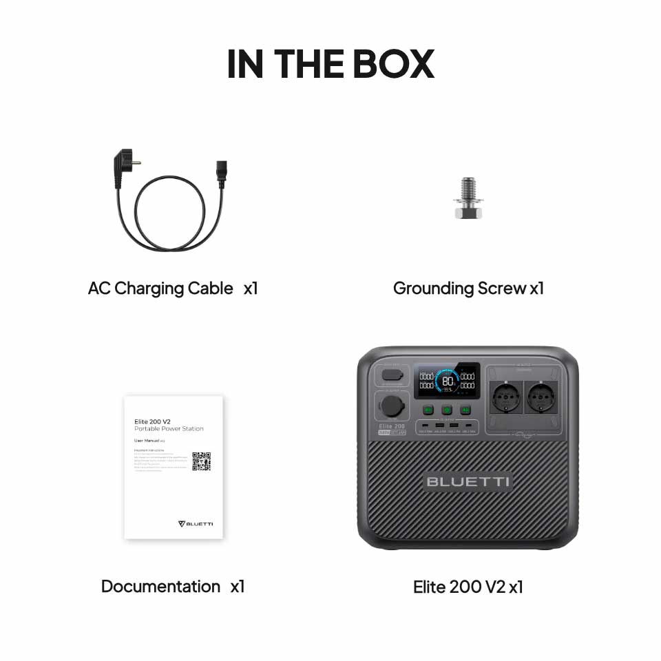 Зарядна станція BLUETTI Elite 200 V2 Portable Power Station | 2600W 2073Wh